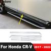 Для Honda CRV CR-V 2017 2018 Хромированная накладка на кузов боковой двери, полоса молдинга линии панели двери, аксессуары