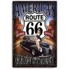 Винтажные Исторические Старые Дорожные Знаки Route 66 Металлические Жестяные Вывески Настенное Искусство Ретро Постер для Баров Ресторанов Кафе Клубов Табличка Домашний Мужской Уголок Настенный Декор