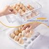 1/1pc Egg Storage Box Drawer-Type Refrigerator Egg Holder Double Layer Eggs Holder With Handle Home Kitchen Organizer Rack