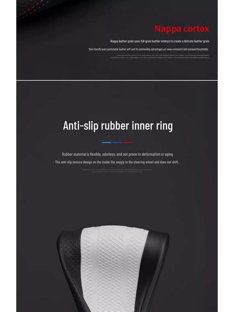 Ideal Steering Wheel Cover: Ultra-thin Genuine Leather, Fits L6L7, L8L9, Ideal ONE 2025 Model, All-Season Use