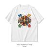 Colorful Floral ADHD Neurodiversity Puzzle Piece Sticker TShirt Woman Man Casual Cotton Graphic T Shirts Streetwear Camisetas