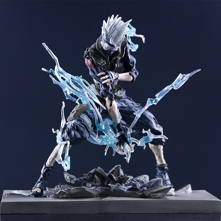 Naruto Akatsuki Obito vs. Kakashi Hatake Raikiri Battle Scene Figurine