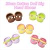 Big Head Shoe Doll Slippers Round Toe Cartoon Slippers Mini Silicone Slippers  Children Toys