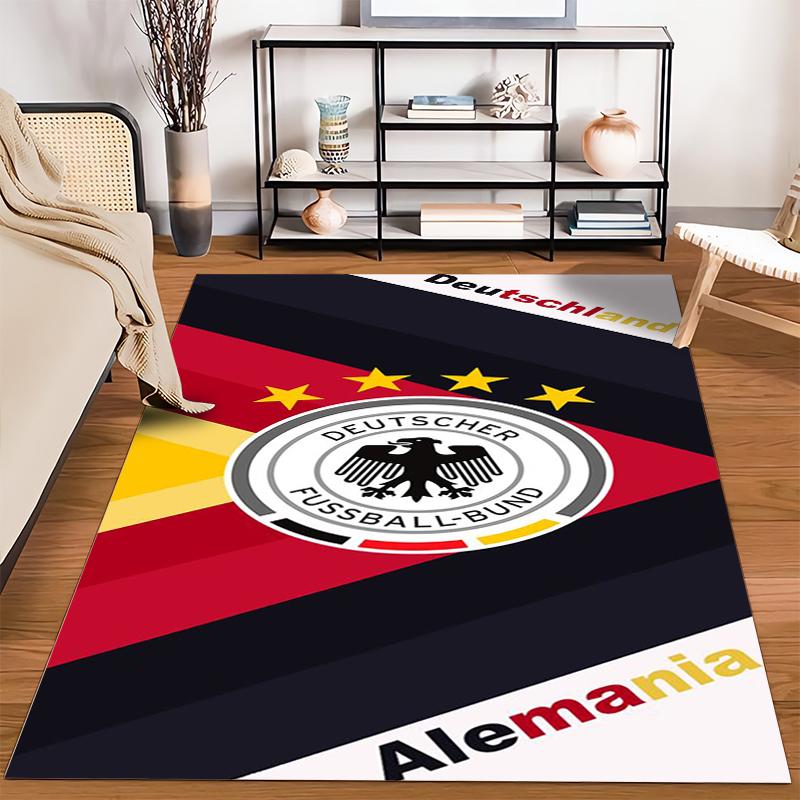 Germany Football Emblem Design Rug Non-slip rug suitable for living room and bedroom sofas