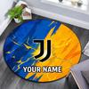 Custom Name Juventus Round Area Rug,Carpet Rug for Living Room Bedroom Sofa Playroom Decor,Non-slip Floor Mat