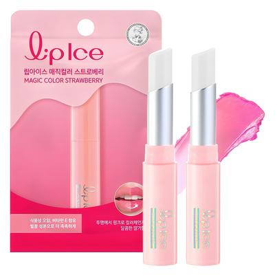 Бальзам для губ Lip Ice Magic Color Strawberry, 2 штуки, 2 г
