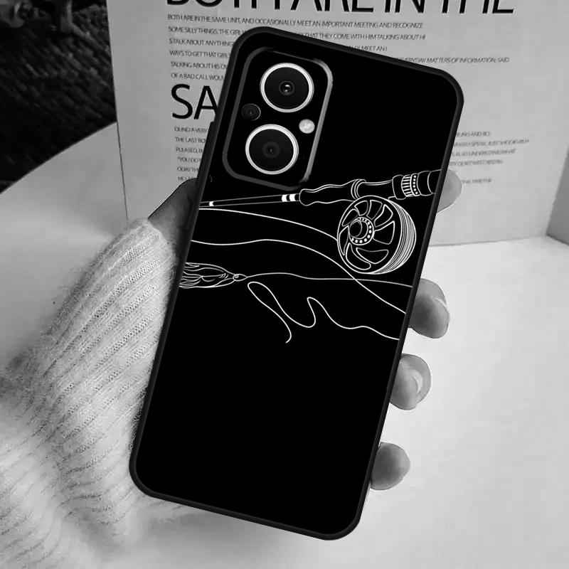 Carp Fish Fishing Rod For OPPO Reno 11 F 10 Pro 4Z 5Z 8T 4 5 6 7 8 Lite OPPO Find X3 X6 Pro X2 Neo X5 Lite Case