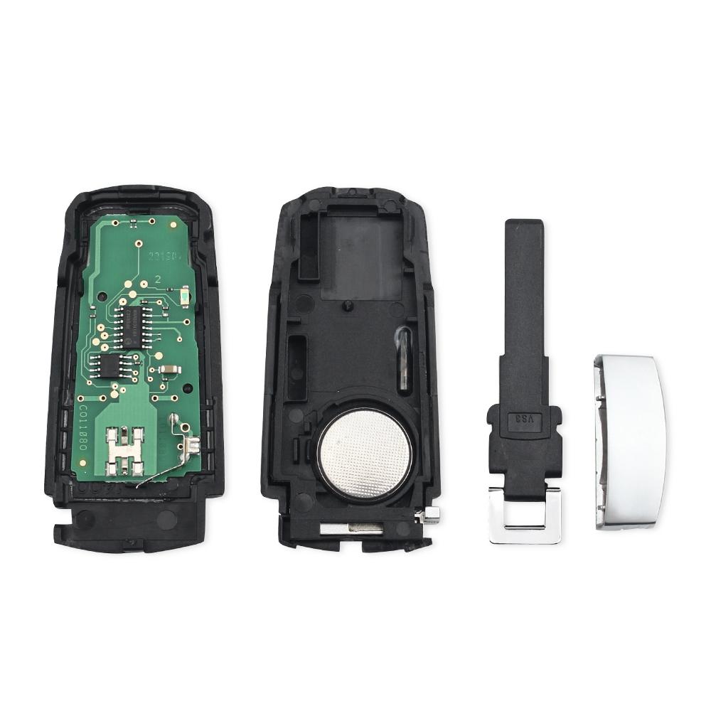 KEYYOU With Battery 3 Buttons Flip Smart Car Remote Key ID48 Chip 3C0959752 BA BG 433MHZ ID48 For VW Passat B6 3C B7 Magotan CC