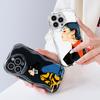 Cute Cartoon Pattern Cream Texture Casing Wavy Edge Soft Silicone Cover Phone Case for Vivo
