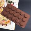 Non Stick Different Styles Chocolate Molds Silicone 15 Cavity Molds 100% Food Grade Silicone Moulds For Chocolate Gummy Candy