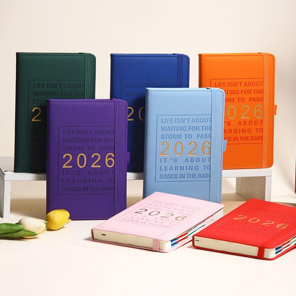 12 Months 2026 Schedule Planner Notepad English 365 Days Efficiency Notebook  Business