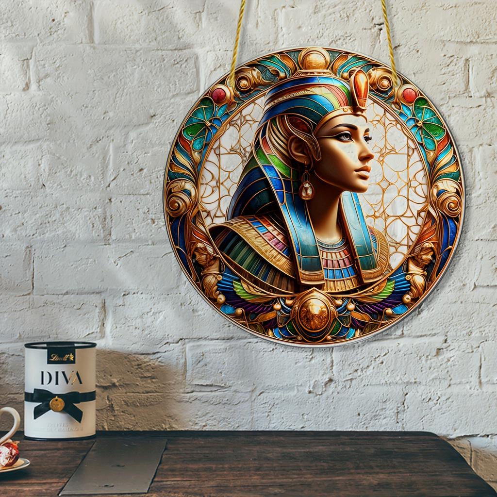 Деревянная декоративная табличка и знак, египетская богиня Бастет, ловец солнца, символическая религиозная тема, настенное украшение, домашний декор
