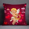 Наволочка для украшения дома на День святого Валентина с узором Купидона, квадратная наволочка, украшение для дома и офиса, наволочка