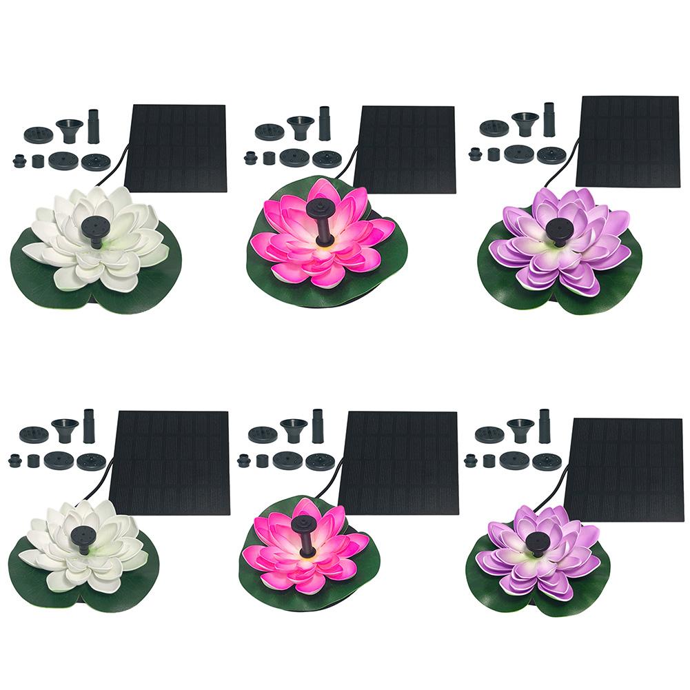Фонтан-водопад в форме лотоса, срок службы до 20000 часов, на солнечных батареях, поилка для птиц, декоративные элементы в виде кувшинок для сада