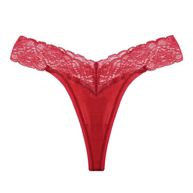 European and American Sexy Lace Thong Underwear for Women - Plus Size, Low Waist, Summer BreathableSuppressLint: 148 Characters