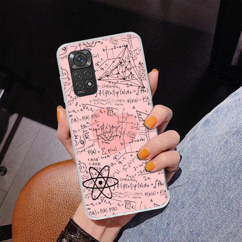 Чехол для телефона Физика Химия Математика Для Xiaomi Redmi Note 15 14 13 12S 12 11 Pro Plus 14S 11S 11E 10 10S 11T 5G Персонализированный