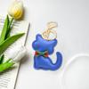 Брелок-кулон с мультяшным котом и бантом, декор из искусственной кожи, очаровательный брелок с котенком, изящная подвеска для сумки