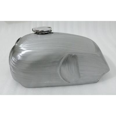 Norton Commando Roadster Raw Steel Petrol Gas Fuel Tank With Chrome Cap |Fit For