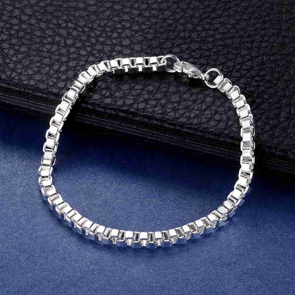 925 Silver Bracelet Heart High Quality Romance Chain For Woman Men Fashion Engagement Party Wedding Jewelry Gift