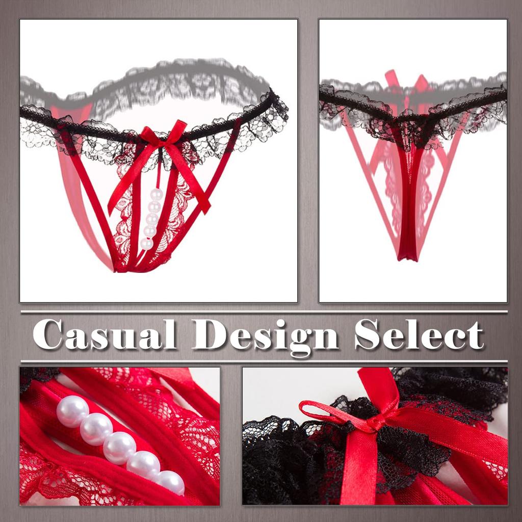 ОДНО ОГРАНИЧЕНИЕ Сексуальное нижнее белье с оборками и жемчугом для PTS019S3, комплект из 3 предметов, женское, (Набор 3)