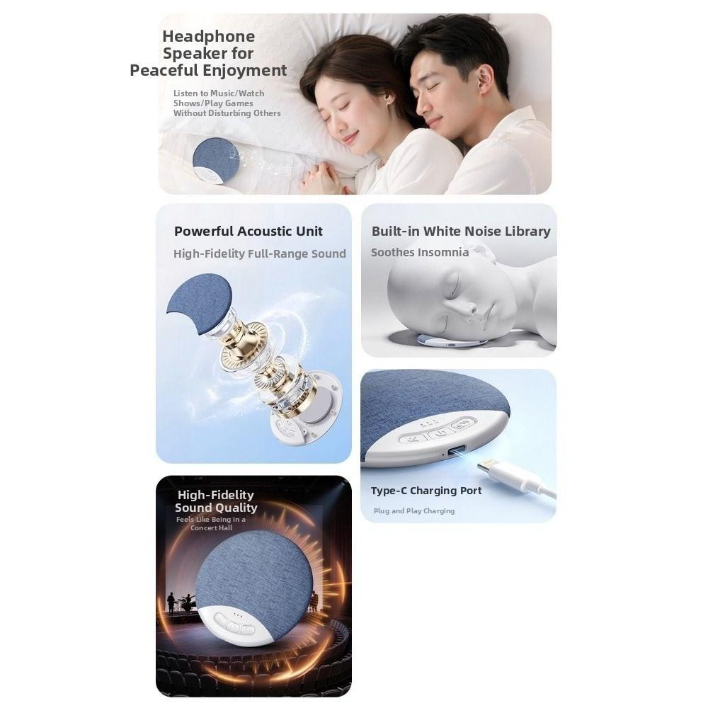 Bluetooth 5.3 Under Pillow Bluetooth Speaker Wireless Sleeping Speaker Personal Relaxation