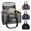 Mesh Cat Carrier Bag Pet Travel Tote with Adjustable Shoulder Strap Breathable Pet Carrier Cross Body Bag for Small Dogs Cats