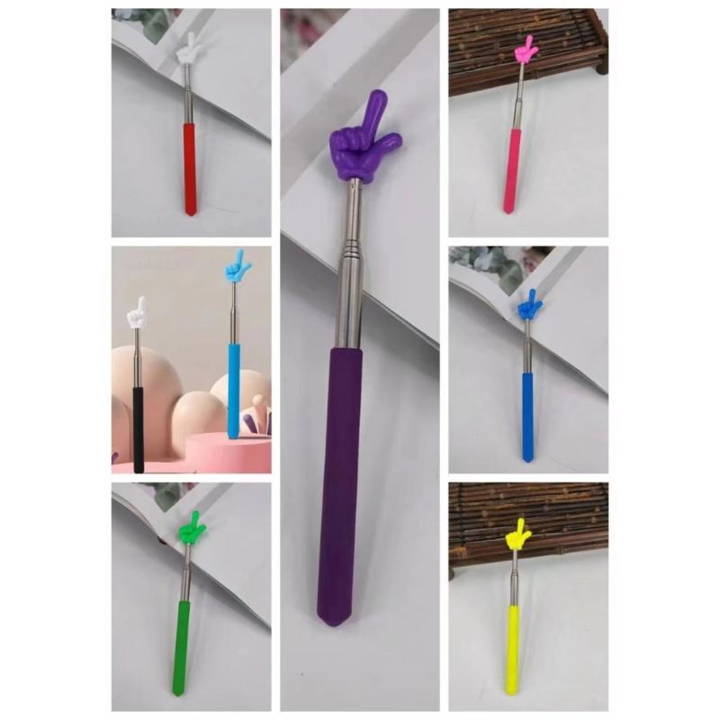 10Pcs Retractable Teacher Pointer Finger Telescoping Pointer Stick Hand Pointer Extendable Presentation Pointer Finger