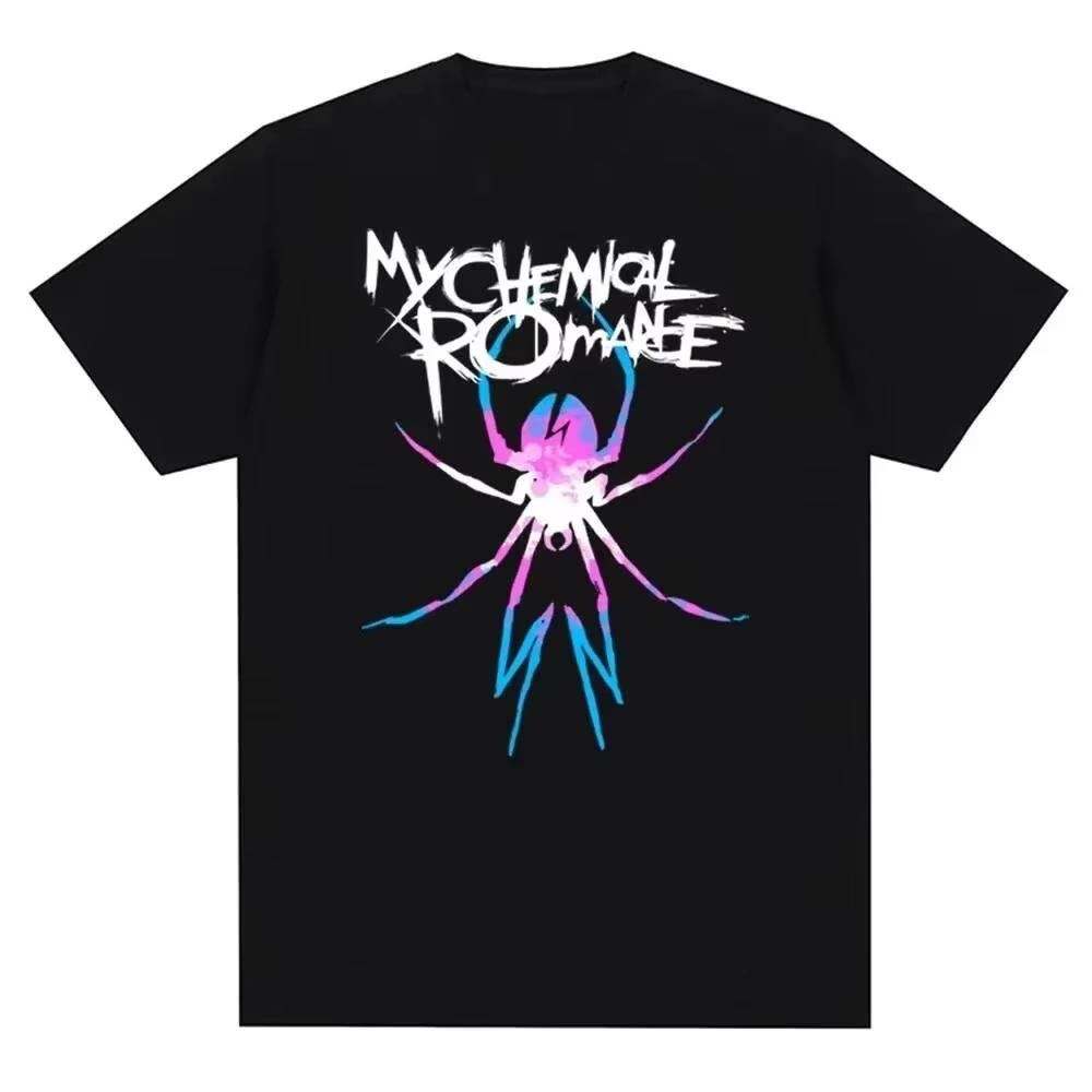 2026 My Chemical RoUnisexce Mcr Band Unisex Women Cotton TShirt Printed T Shirt Casual Short Sleeve Tshirt Streetwear Trend Tee Tops