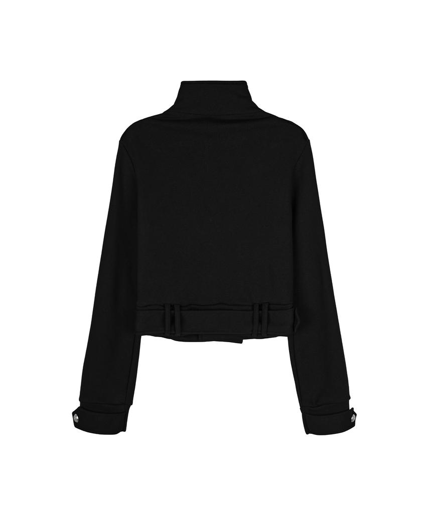 AYAJEUAENSEI Sier Napoleon High-Neck Jacket (Black)