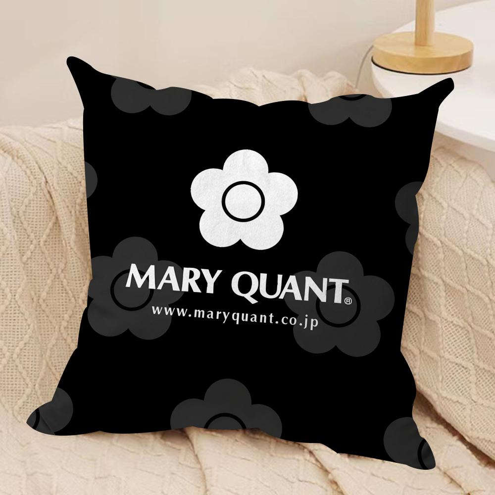 Cool MMary QQuant Cushion Cover Short plush Doublesided Print Square Throw Pillow Covers Sofa Home Cushion Decor