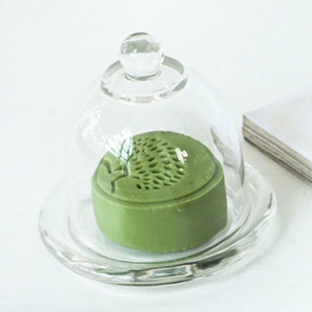 Glass Craft Dessert Storage Stand Transparent Dessert Table Ornaments Cake Serving Tray Hotels
