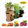 10 Gallon Plant Grow Bags Home Garden Potato Pot Vegetable Growing Bags Moisturizing Jardin Vertical Garden Bag Tools