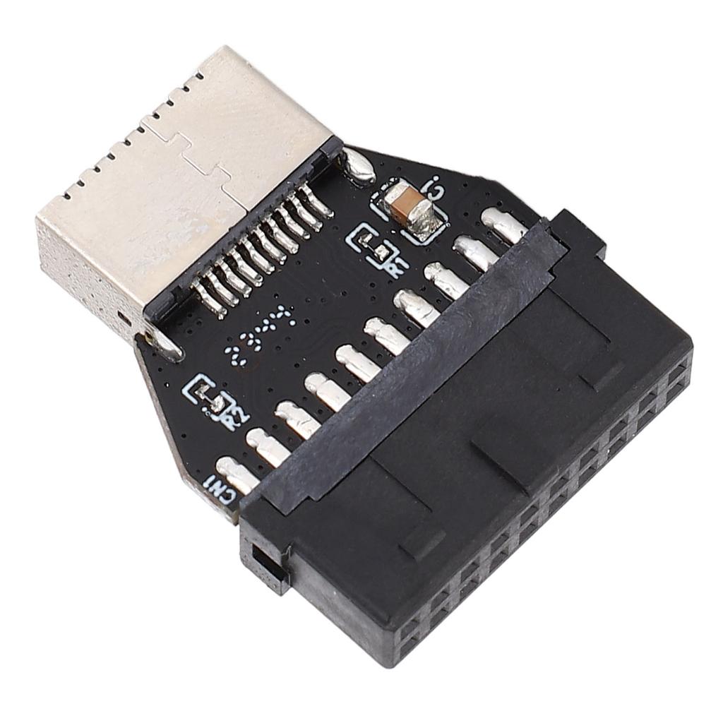 USB 3.0 19P 20P To Type E 180 Degree Adapter 10Gbps USB Type E Header Converter with Front Type C