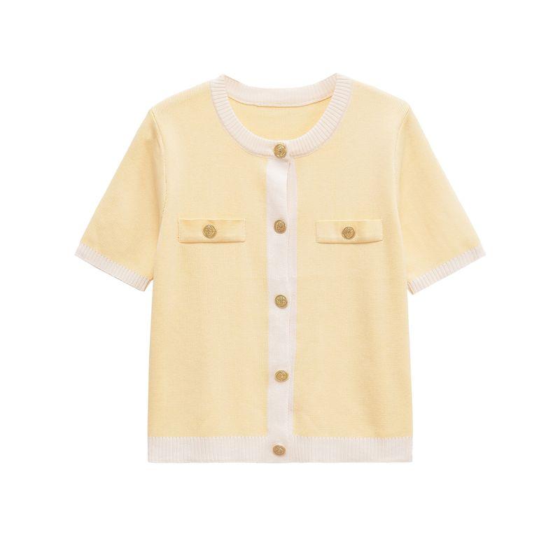 Araltay New Arrival Fashion Style Women's Clothing Fashion All-Match Casual Minimalist Short Sleeve Knitting Outwear 1822106