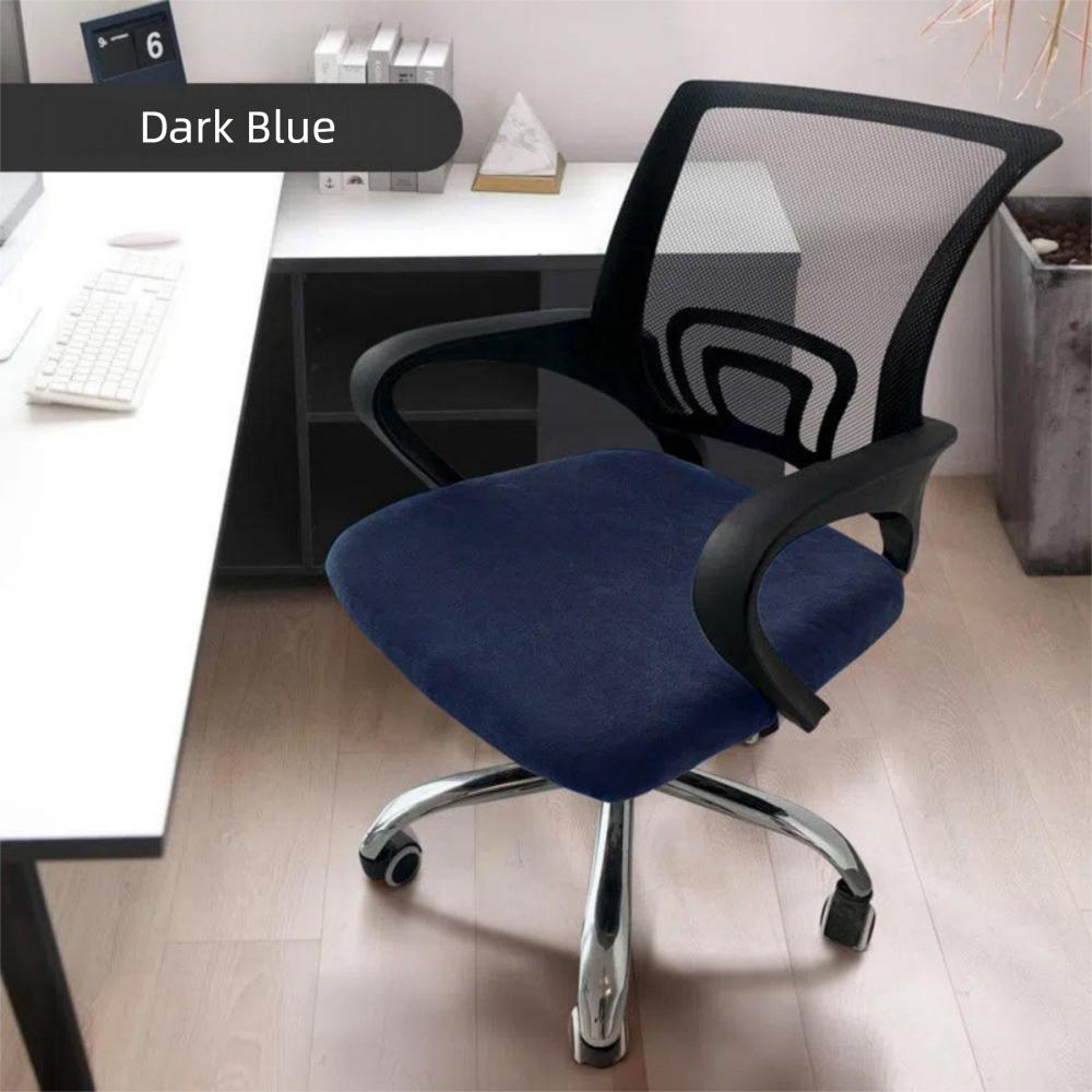 Washable Office Chair Cover Velvet Dust Cover Universal Rotating Chair Seat Cover Home Office