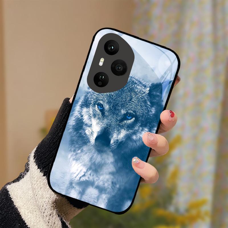 Закаленное Стекло Чехол Для Телефона Для Honor 400 Pro Honor400 Lite 5G Чехол Роскошный Расписной Жесткий ПК Fundas Ударопрочный Защитный Корпус