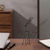 Black Decorative Deer Figurine, Ornaments for Desk, Garden, Office, Cabinet, Outdoors