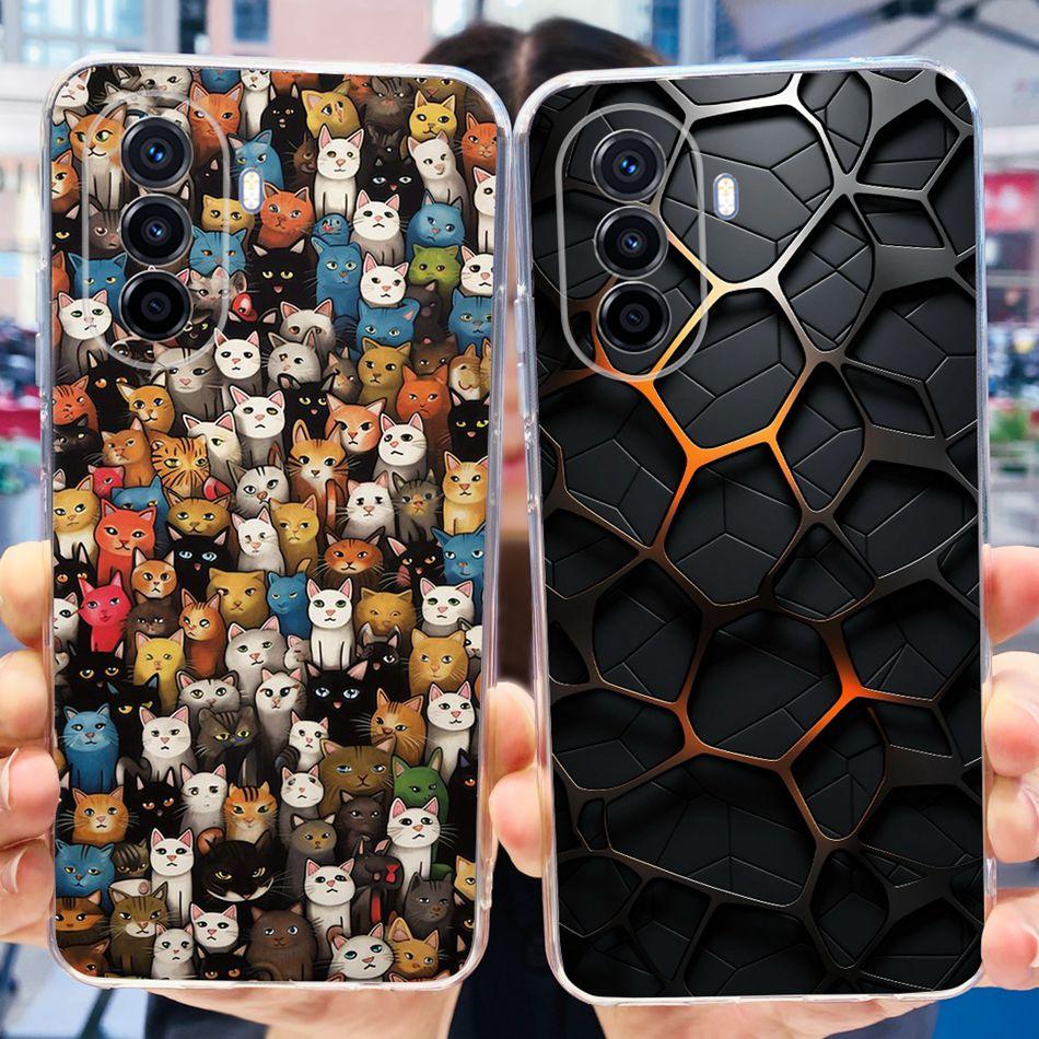 Чехол для Huawei Nova Y70 Plus NOVA Y70 Y 70Plus NovaY70 MGA-LX9 MGA-LX9N Модный узор Мягкий силикон ТПУ Чехлы для телефона