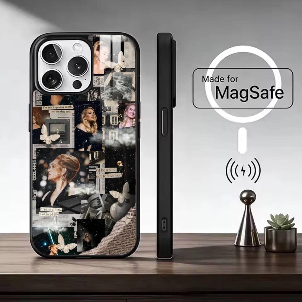 Singer A-Adele Phone Case For iPhone17,16,15,14,13,12,11 Plus,Pro Max, New Magnetic Wireless Charging