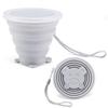 Folding Cup 180ml Food Grade Silicone Water Cup Portable Silicone Retractable Environmental Friendly Drinkware