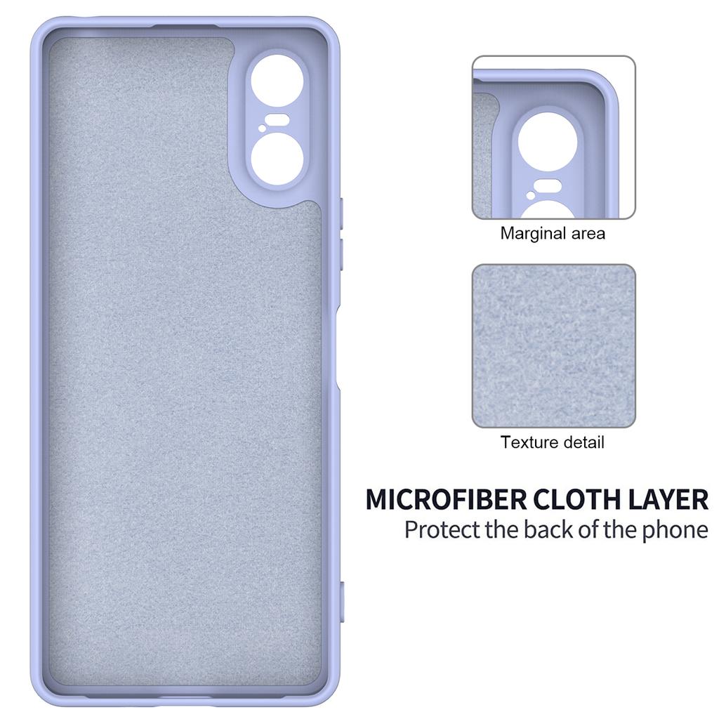 Для Sony Xperia 10 VI Чехол Жидкий Силикон Защитный Чехол для Телефона с Ремешком для Руки