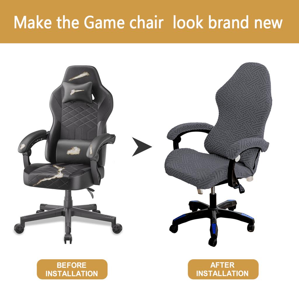 Thick Jacquard Gaming Chair Cover Universal Elastic Office Computer Chair Cover Racing Game Chair Cover with Armrest Cover