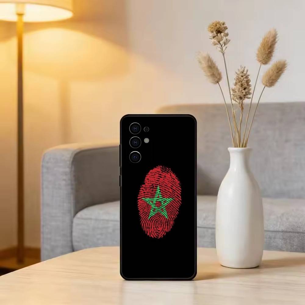 M-Марокко F-Флаг Чехол для телефона для Samsung S25,S24,S21,S22,S23,S30,Ultra,S20,Plus,Fe,Lite,Note,10,Черная крышка