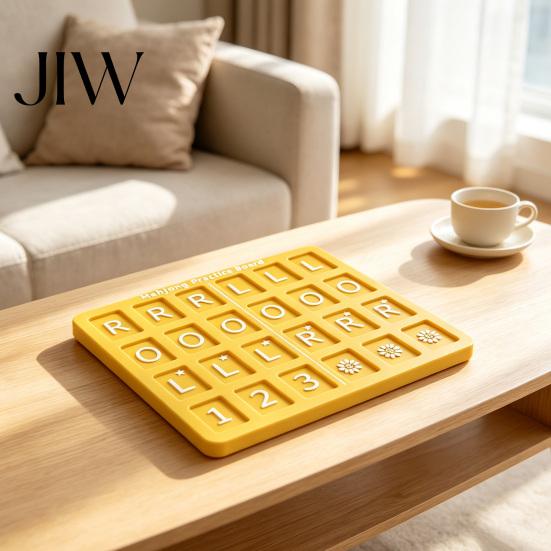 Mahjong Strategy Practice Tool 1/4Pcs 3D Printed Board, Solo Trainer with RLO Charleston Beginner Guide & 24 Slots, American Training Aid for