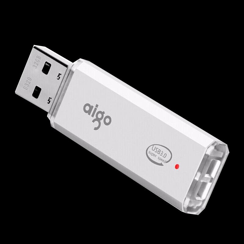 Aigo U320 USB 3.2 Серебристый Металлический Бизнес-Флеш-накопитель