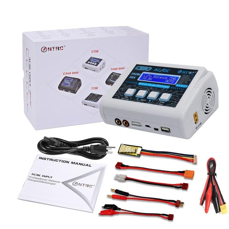 Original HTRC C150 Lipo Charger Battery Rc AC / DC 150W 10A RC Balance Discharger for LiPo LiHV LiFe Lilon NiCd NiMh Pb Battery