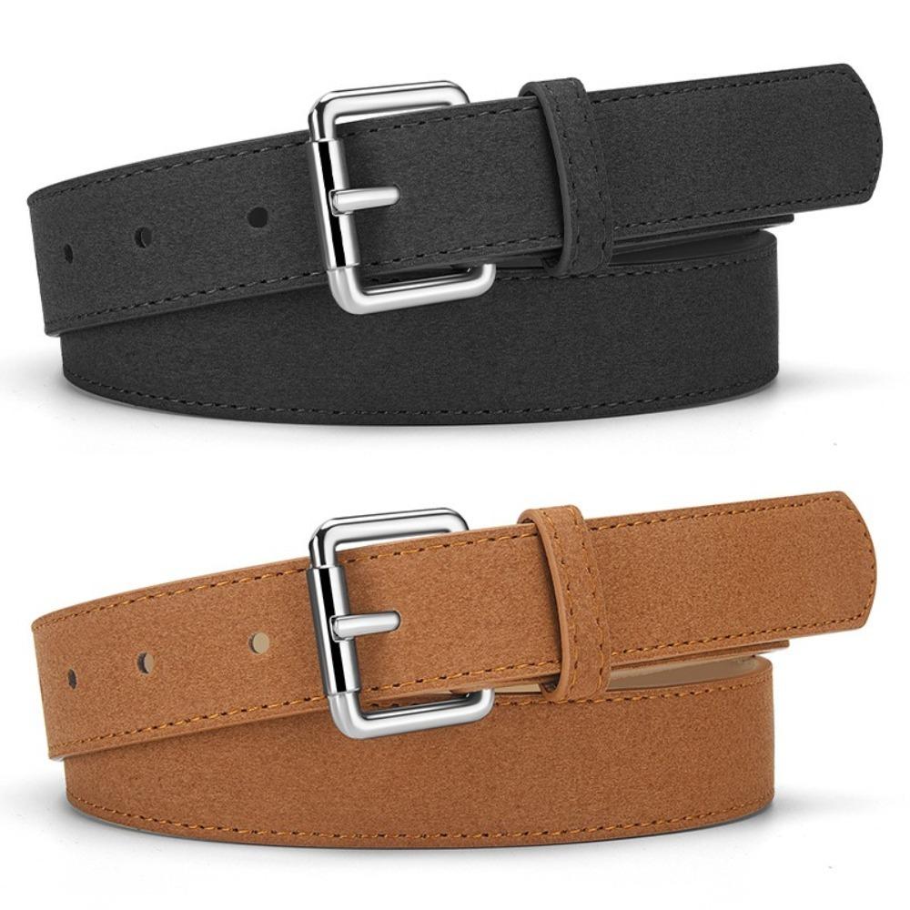 Retro Suede Leather Belt Casual Trouser Dress Belts New Waist Strap  Women