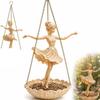 Resin Ballet Dancer Hanging Planter Elegant Girl Hanging Plant Basket  Indoor Decor