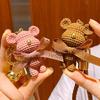 Милый брелок-подвеска из смолы, Бант, Медведь, Подвеска Для Женской Сумки, Брелок Для Ключей Автомобиля, Мобильного Телефона, Тонкие Ювелирные Аксессуары, Подарок Для Детей, Девочки