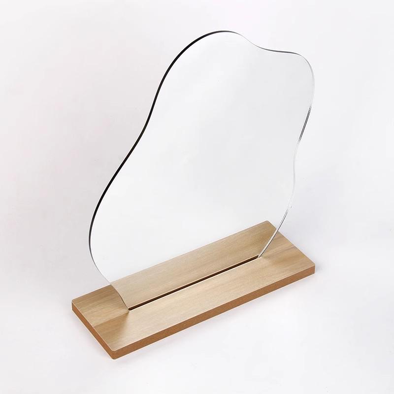 Irregular Acrylic Concave Makeup Mirror - Decorative Photo Prop